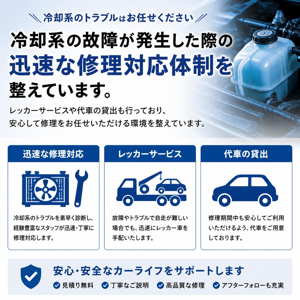 迅速な修理と安心のサービス