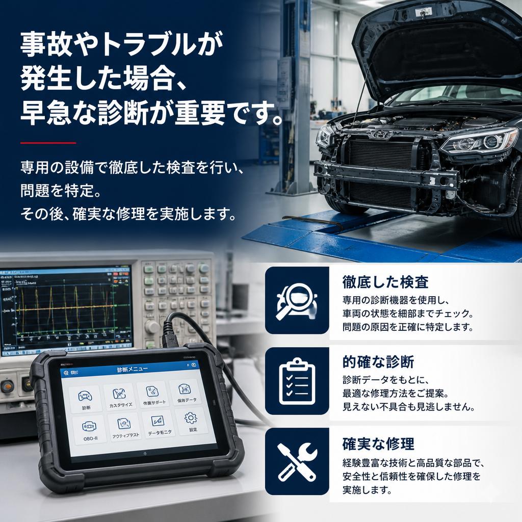 迅速な故障診断と修理