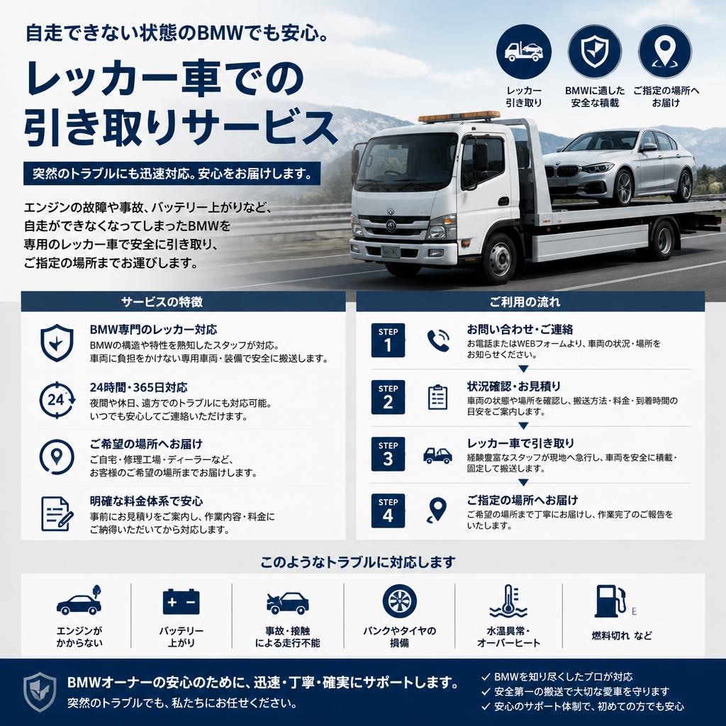 レッカーサービスのご案内