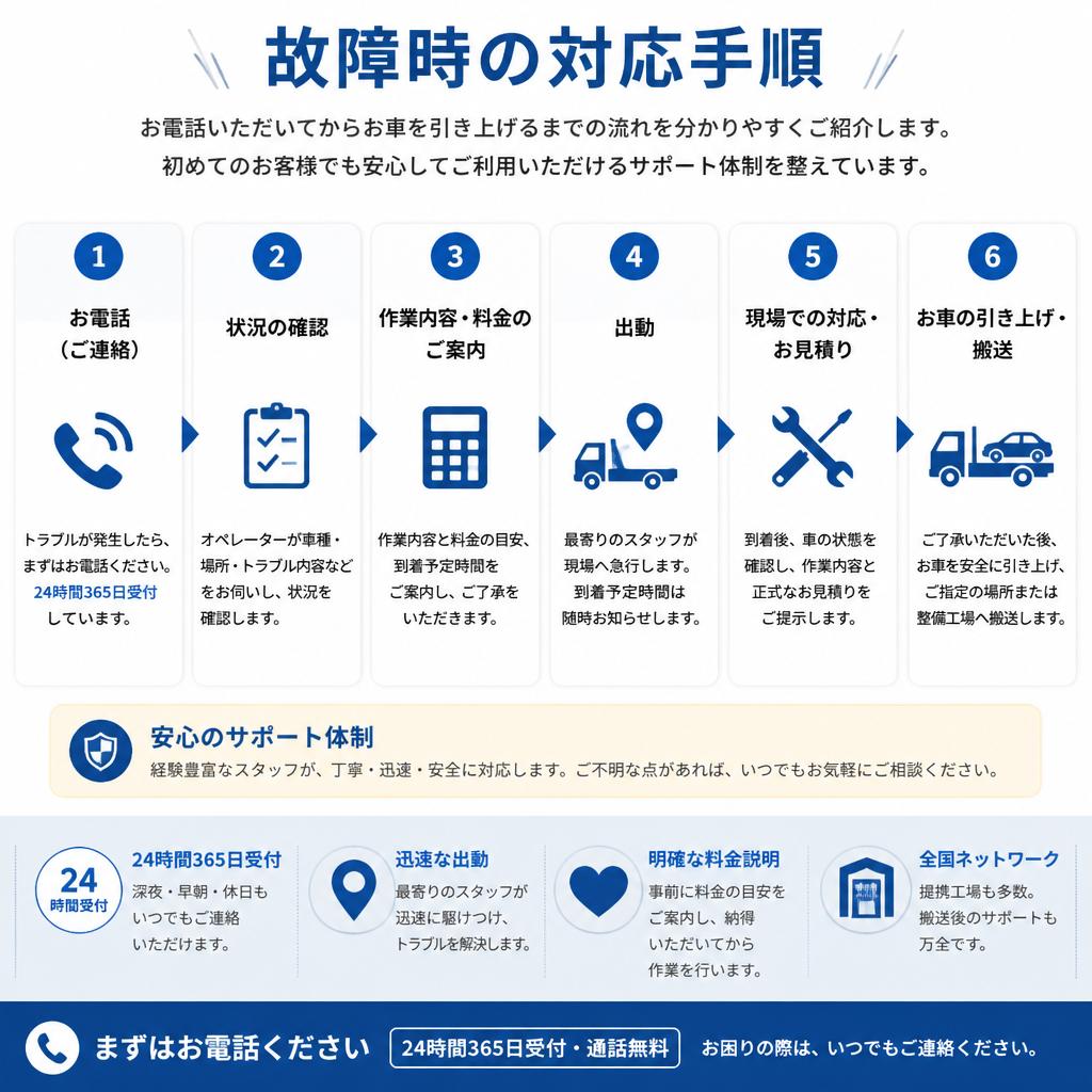 迅速な故障対応の流れ