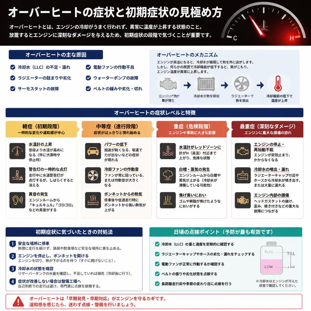 オーバーヒートの軽症・重症の見極め