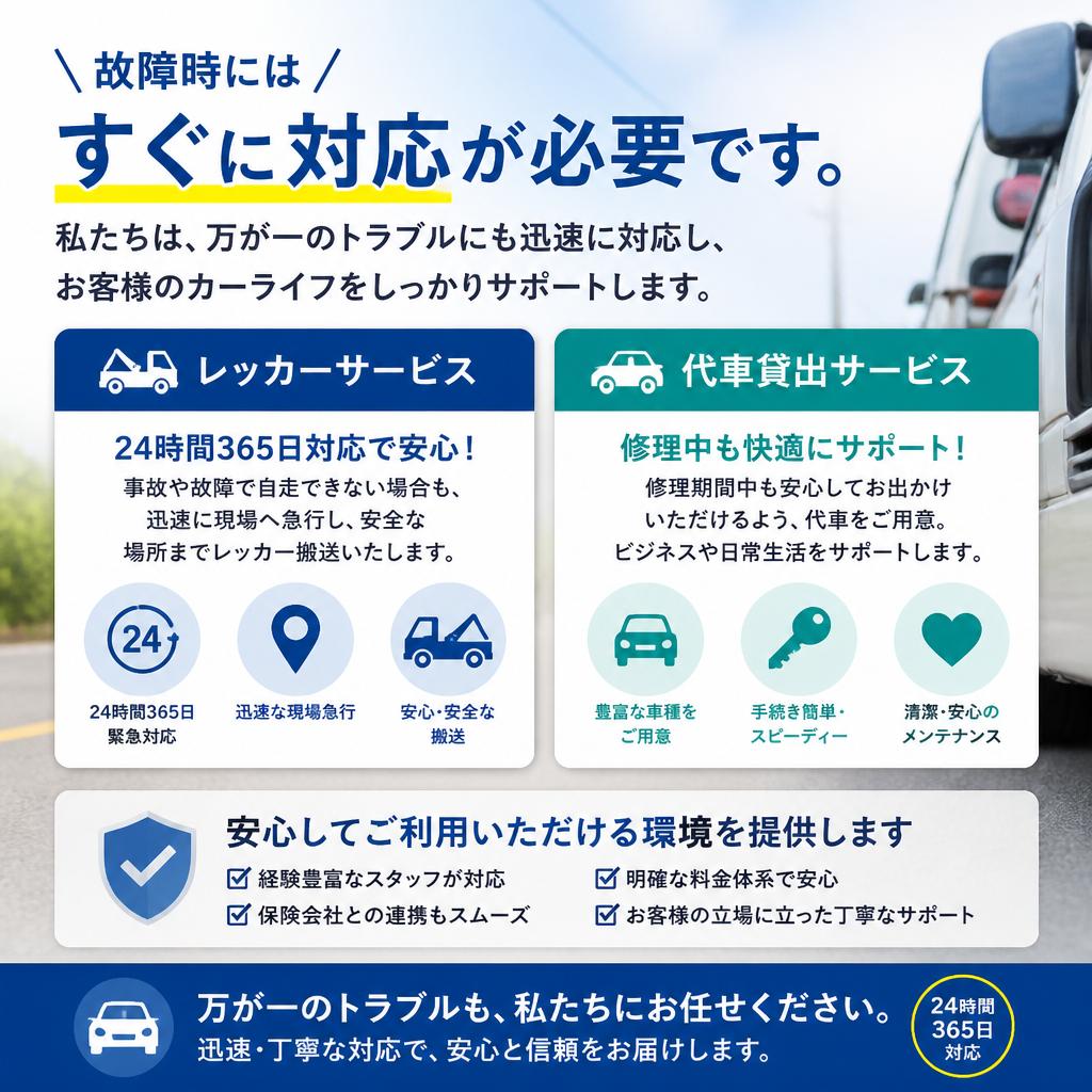 トラブル時の迅速なサポート体制