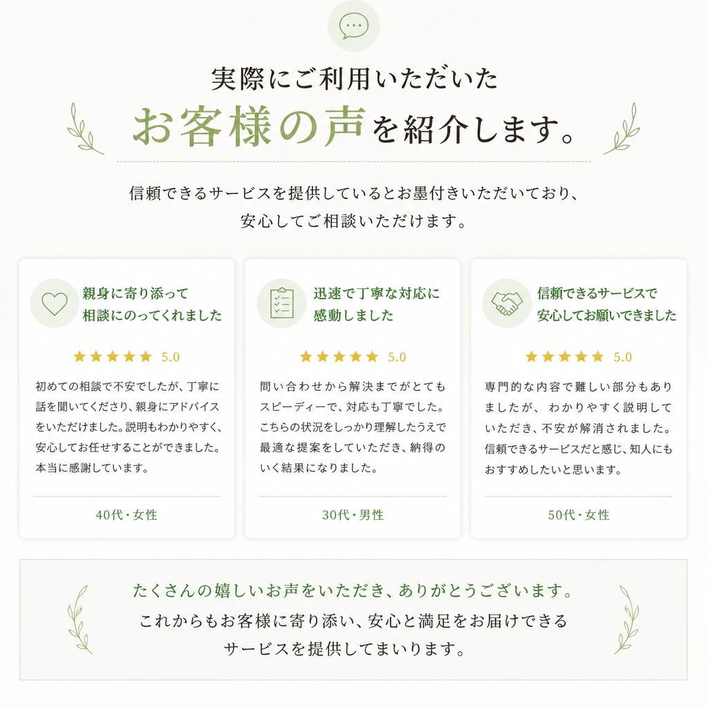 お客様の声