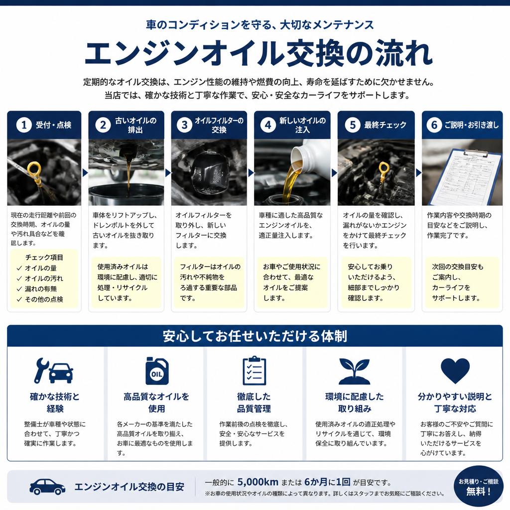 Bullでのオイル交換の流れ