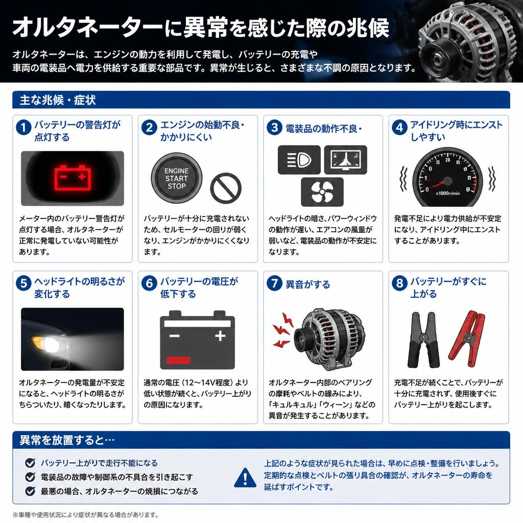 故障のサイン